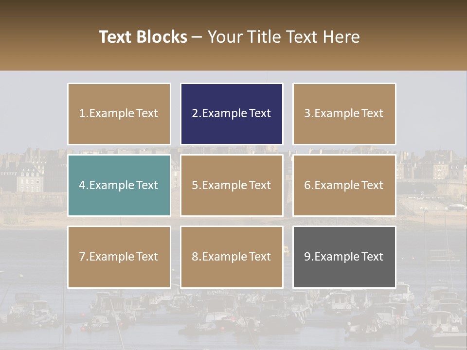 Brittany France Harbor PowerPoint Template