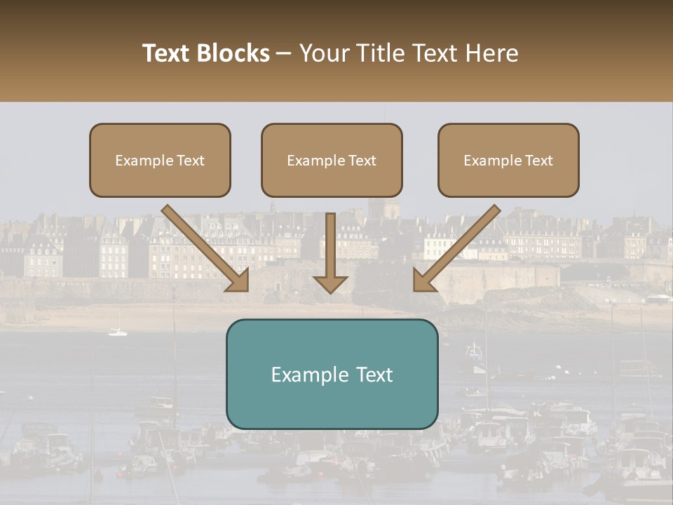 Brittany France Harbor PowerPoint Template