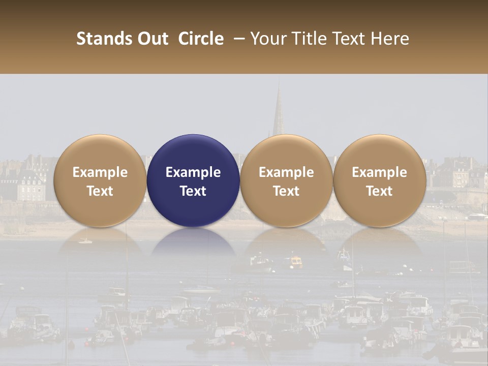 Brittany France Harbor PowerPoint Template