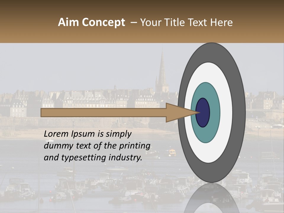 Brittany France Harbor PowerPoint Template