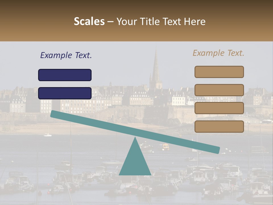 Brittany France Harbor PowerPoint Template