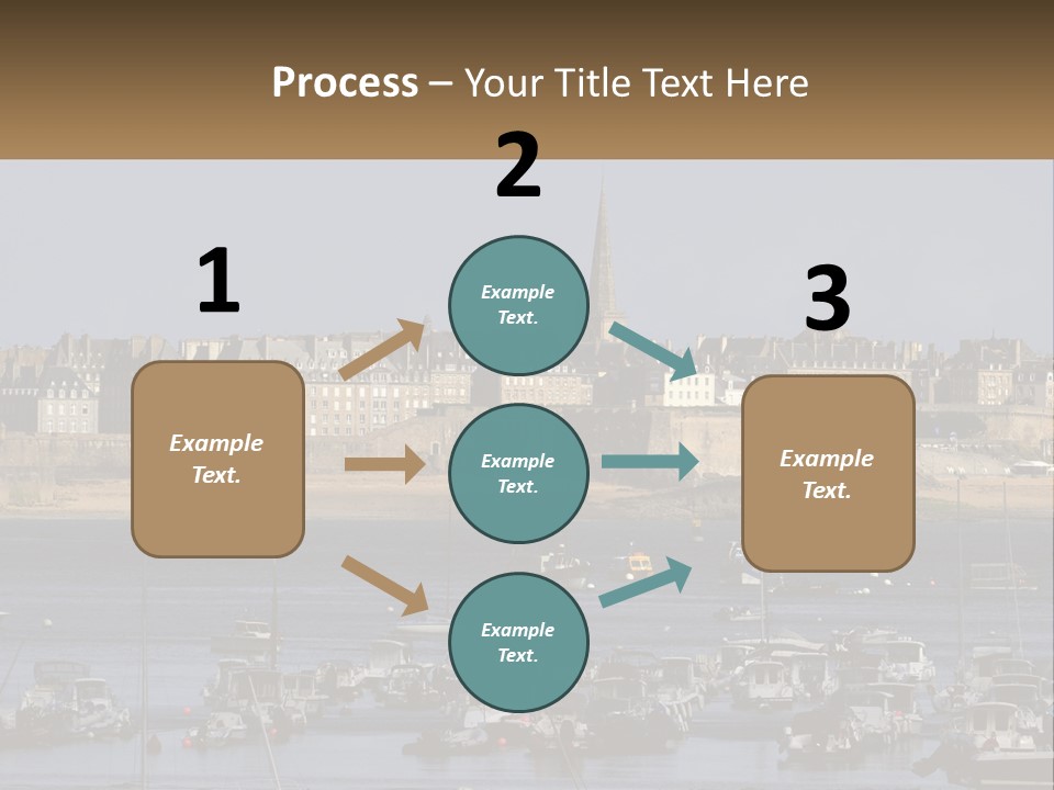Brittany France Harbor PowerPoint Template