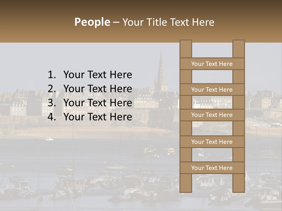 Brittany France Harbor PowerPoint Template