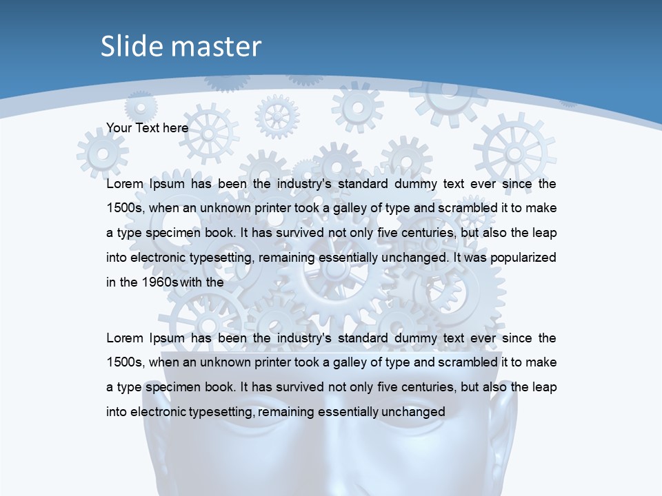 Isolated Classroom Cloud PowerPoint Template