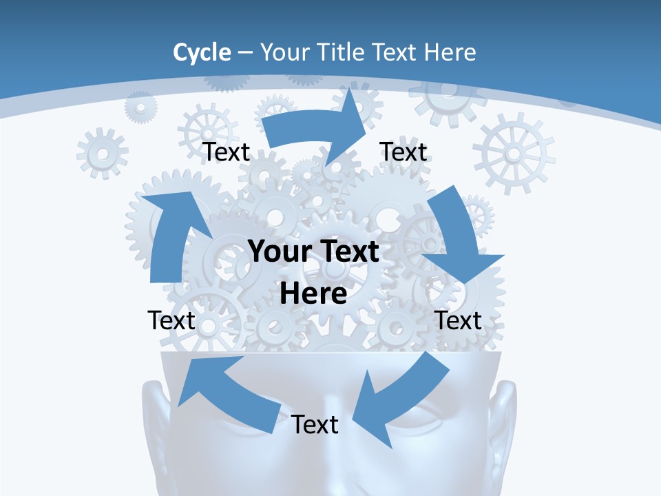 Isolated Classroom Cloud PowerPoint Template