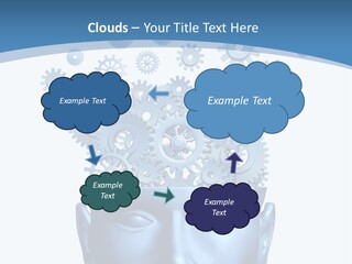 Isolated Classroom Cloud PowerPoint Template