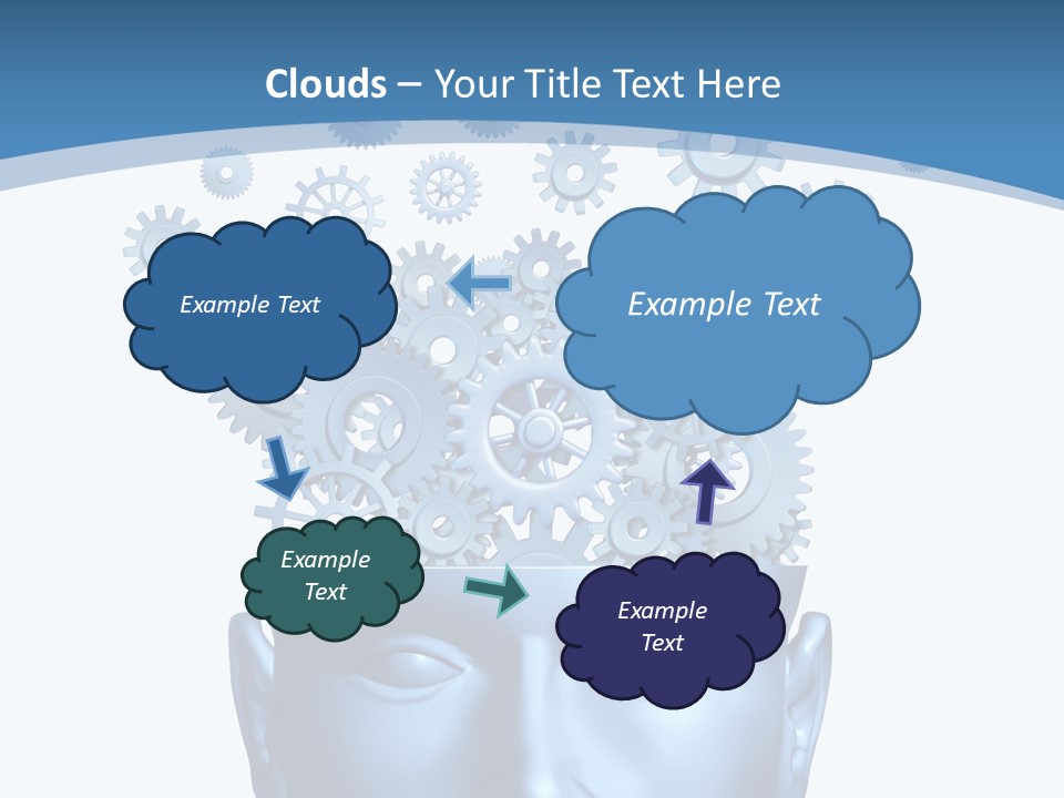 Isolated Classroom Cloud PowerPoint Template