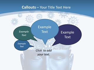 Isolated Classroom Cloud PowerPoint Template