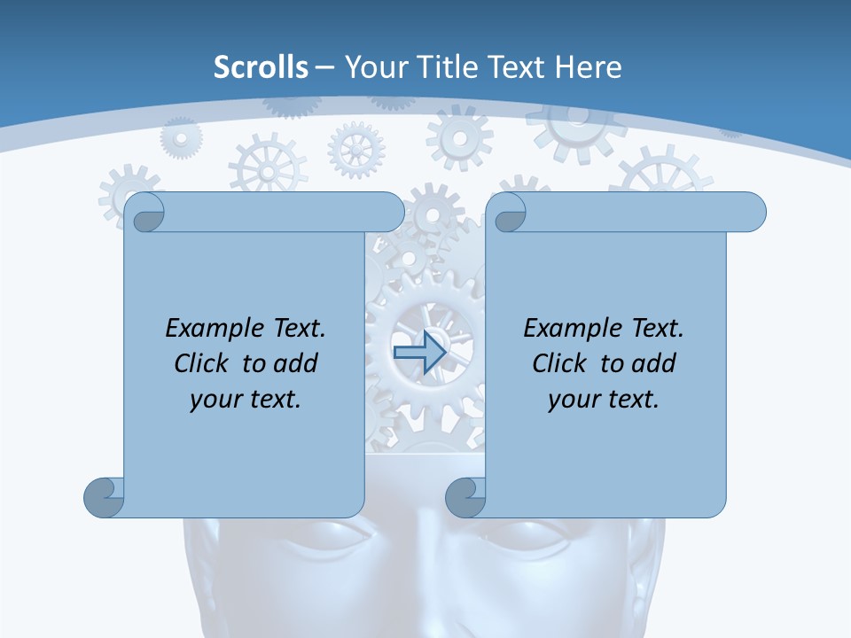 Isolated Classroom Cloud PowerPoint Template