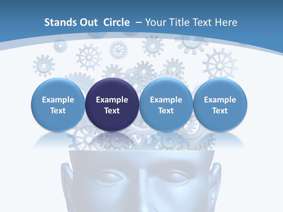 Isolated Classroom Cloud PowerPoint Template