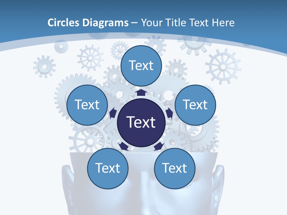 Isolated Classroom Cloud PowerPoint Template