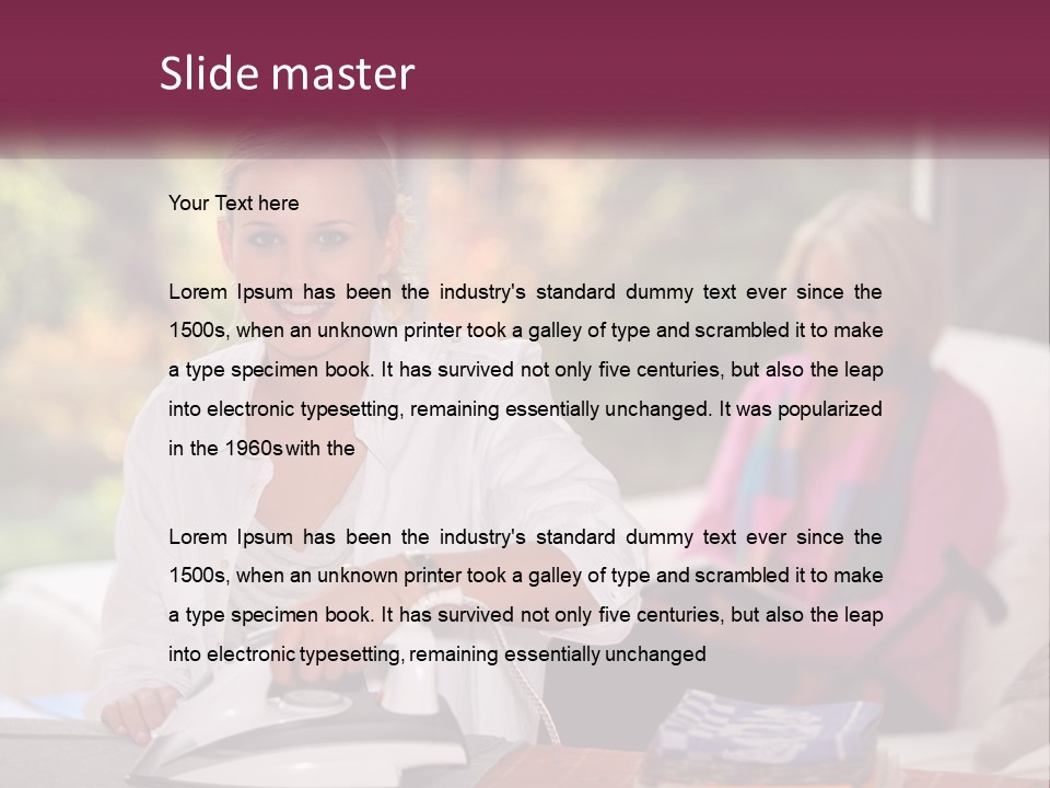 Young Interior Care PowerPoint Template