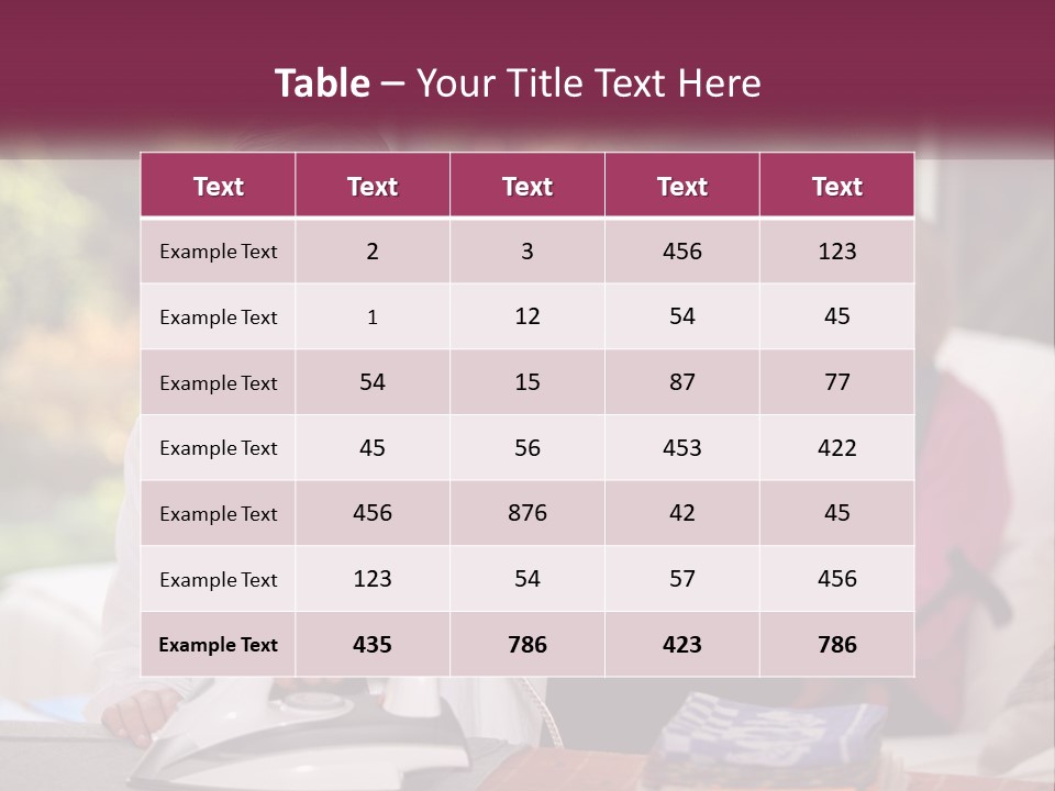 Young Interior Care PowerPoint Template