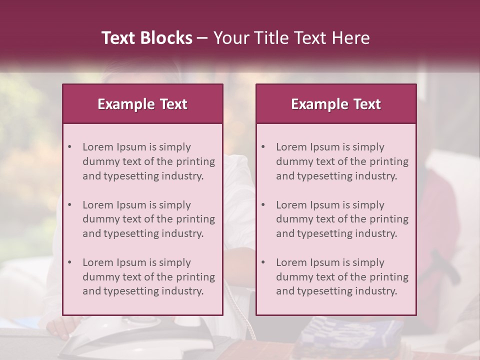 Young Interior Care PowerPoint Template