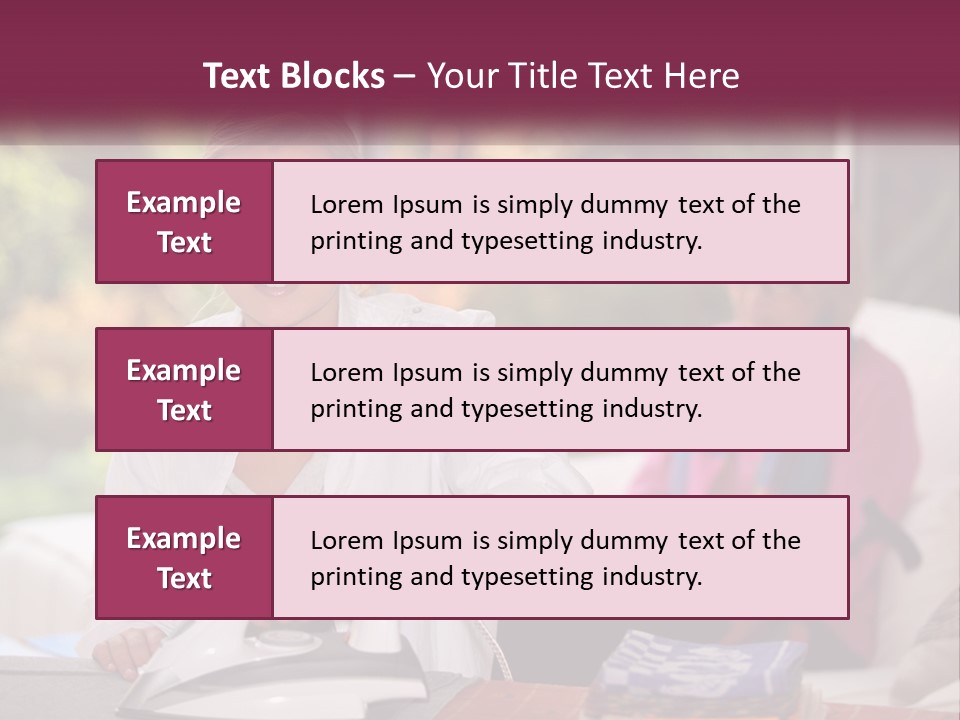 Young Interior Care PowerPoint Template