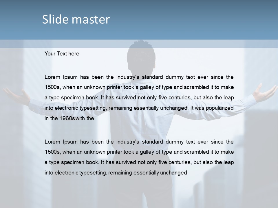 Manager Businessman Finance PowerPoint Template