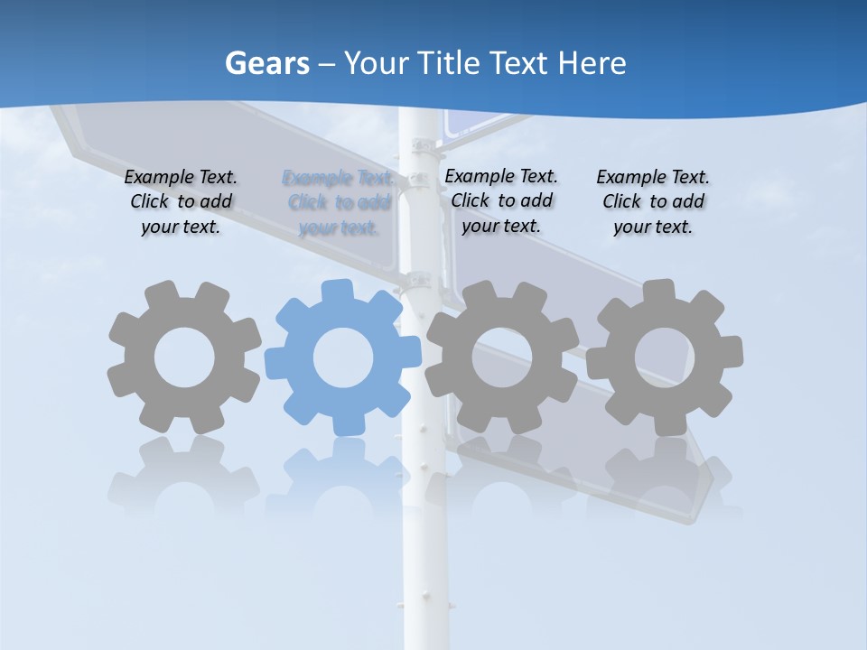 Variation Direction Sign PowerPoint Template