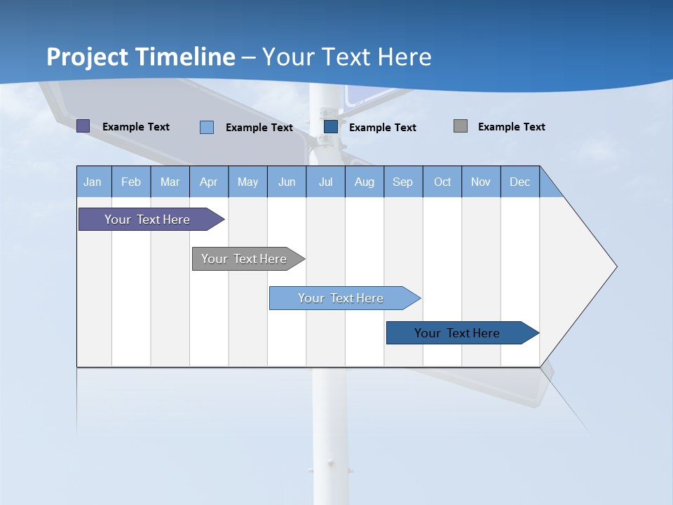 Variation Direction Sign PowerPoint Template