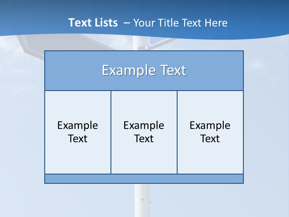 Variation Direction Sign PowerPoint Template