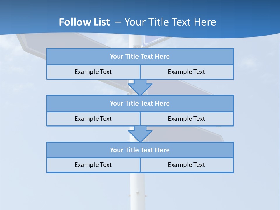 Variation Direction Sign PowerPoint Template