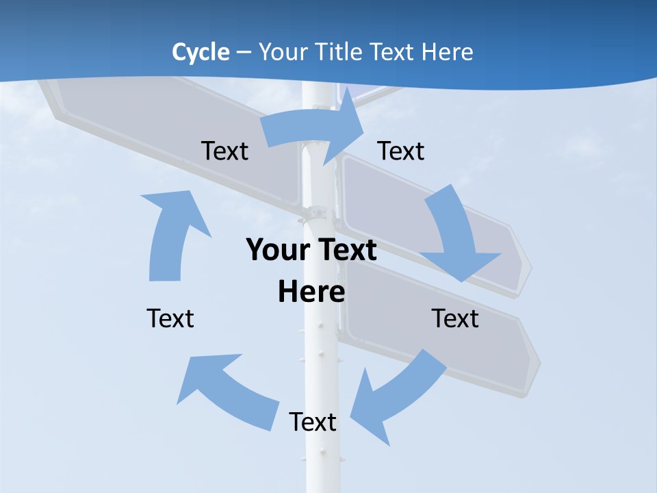 Variation Direction Sign PowerPoint Template