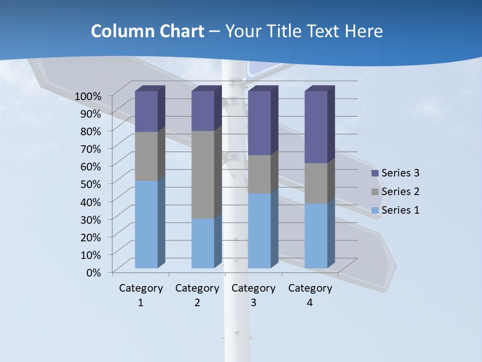 Variation Direction Sign PowerPoint Template