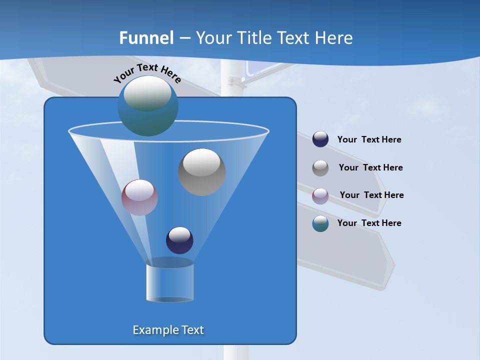Variation Direction Sign PowerPoint Template