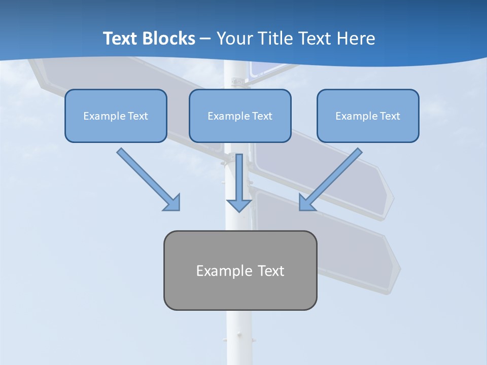 Variation Direction Sign PowerPoint Template