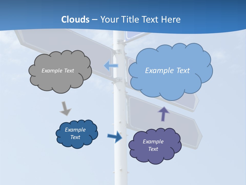 Variation Direction Sign PowerPoint Template