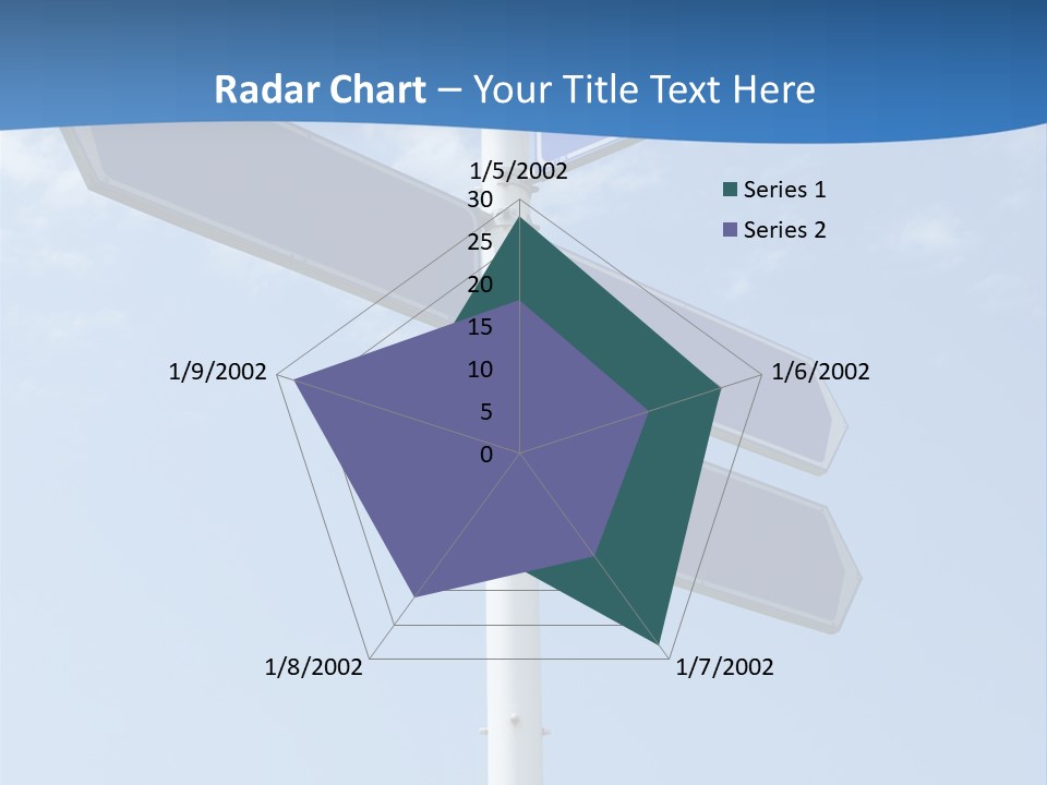 Variation Direction Sign PowerPoint Template