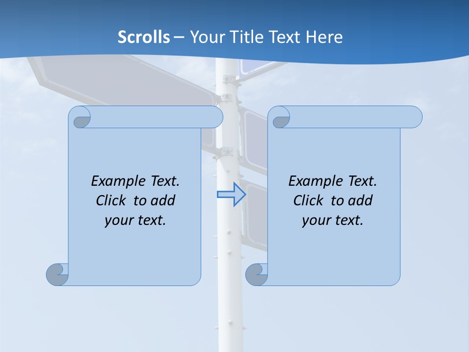 Variation Direction Sign PowerPoint Template