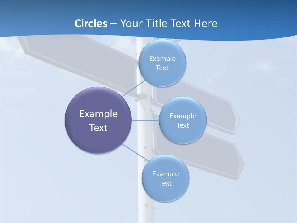 Variation Direction Sign PowerPoint Template