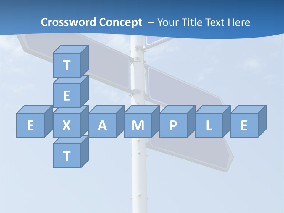 Variation Direction Sign PowerPoint Template