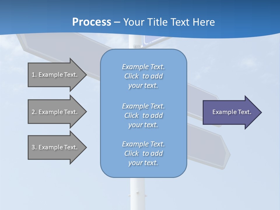 Variation Direction Sign PowerPoint Template