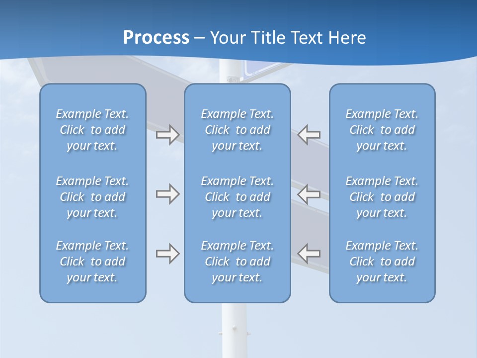 Variation Direction Sign PowerPoint Template