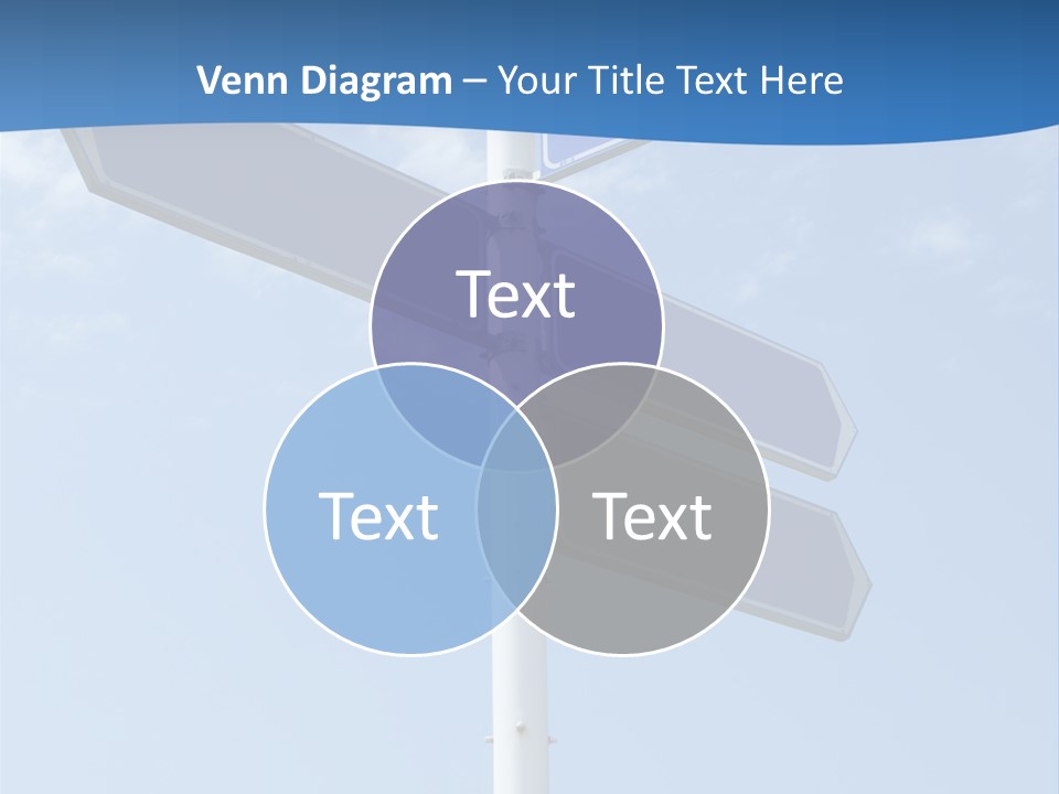 Variation Direction Sign PowerPoint Template