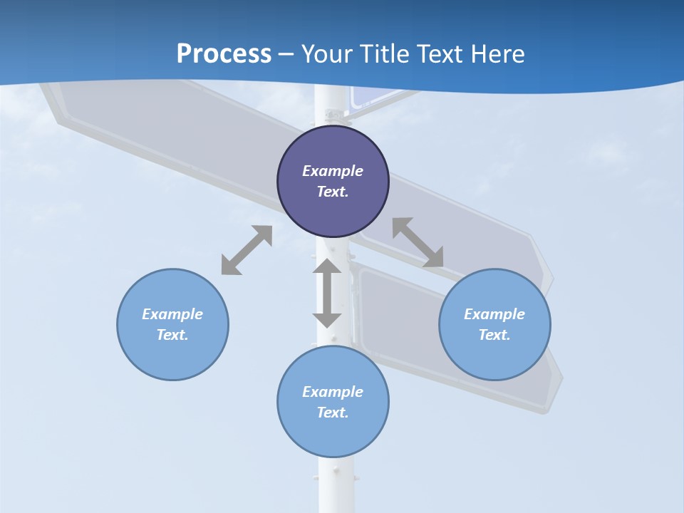 Variation Direction Sign PowerPoint Template