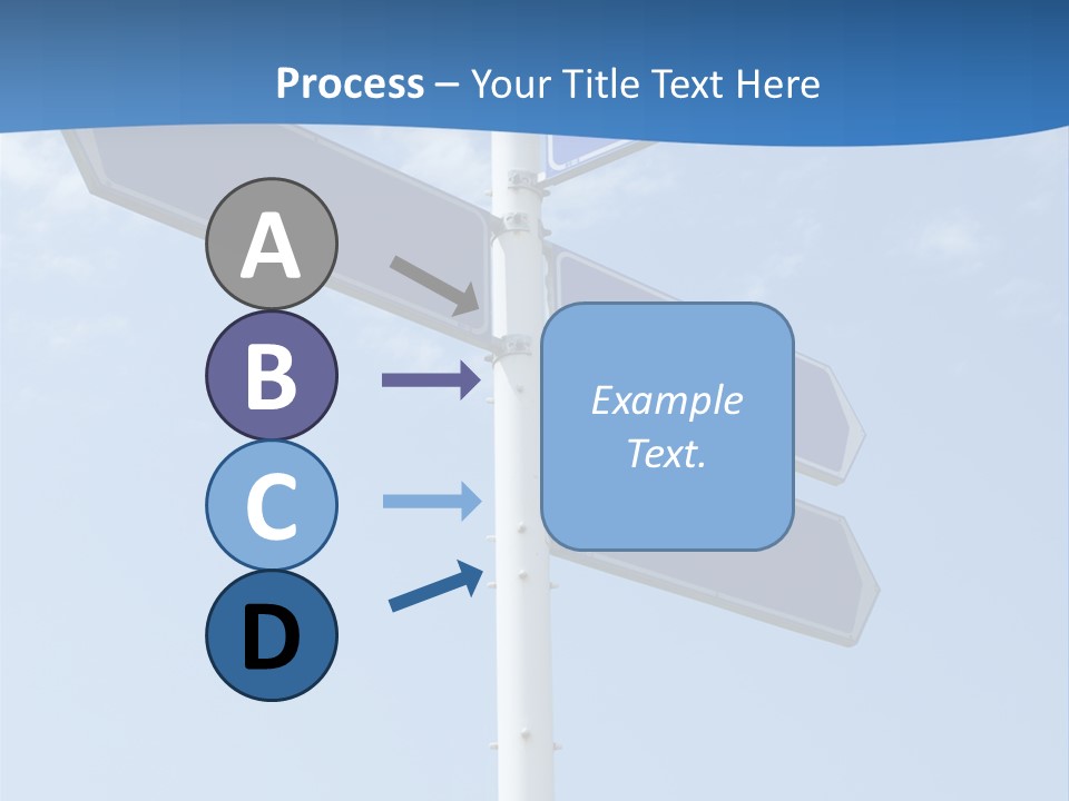 Variation Direction Sign PowerPoint Template