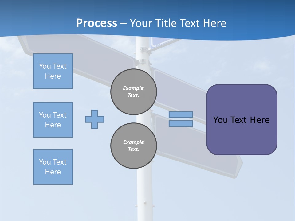Variation Direction Sign PowerPoint Template