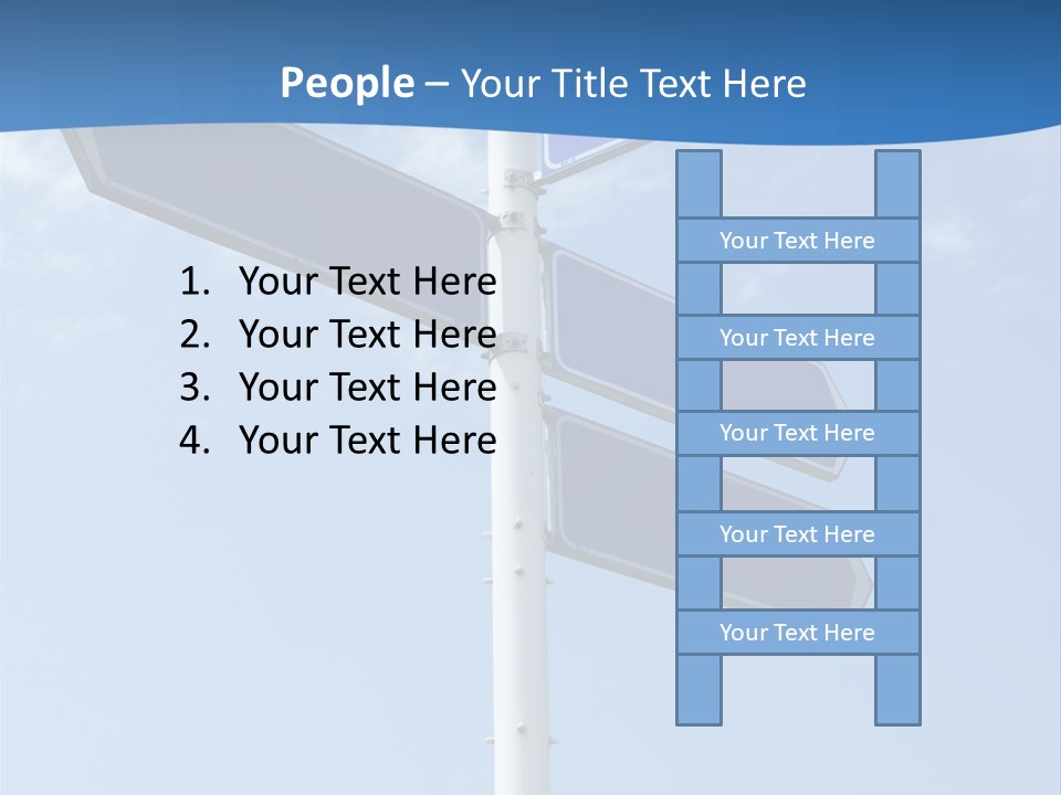 Variation Direction Sign PowerPoint Template