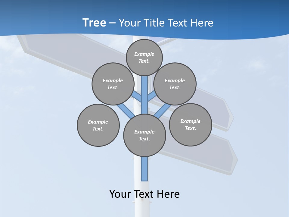 Variation Direction Sign PowerPoint Template