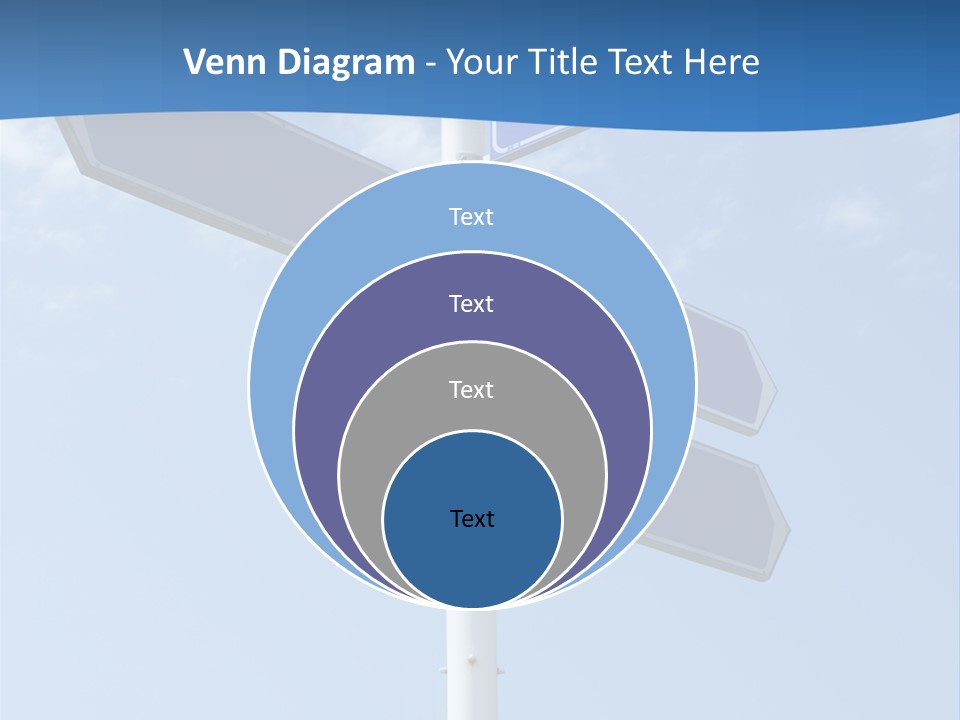 Variation Direction Sign PowerPoint Template