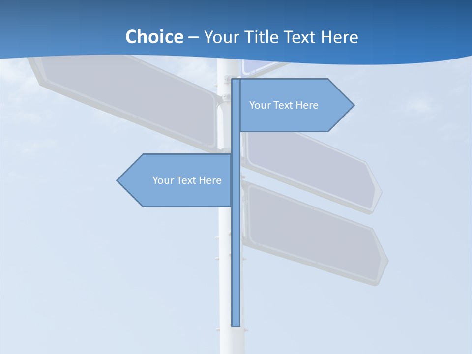 Variation Direction Sign PowerPoint Template