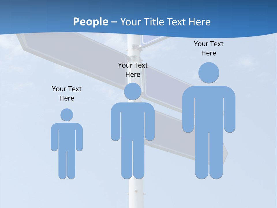 Variation Direction Sign PowerPoint Template