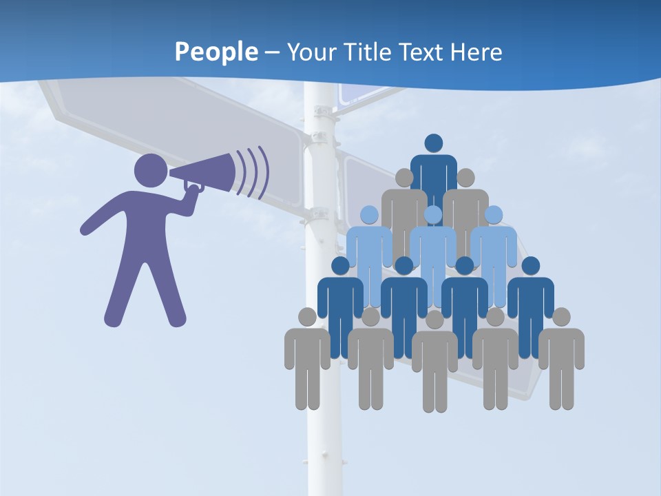 Variation Direction Sign PowerPoint Template