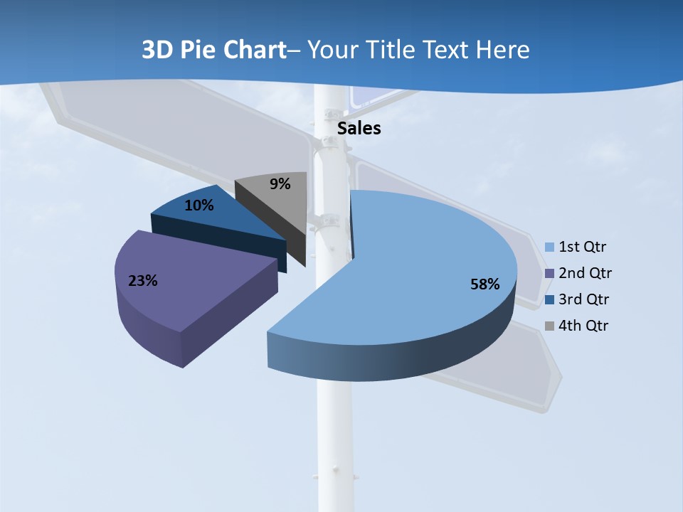 Variation Direction Sign PowerPoint Template