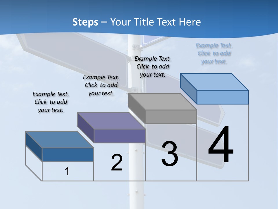 Variation Direction Sign PowerPoint Template