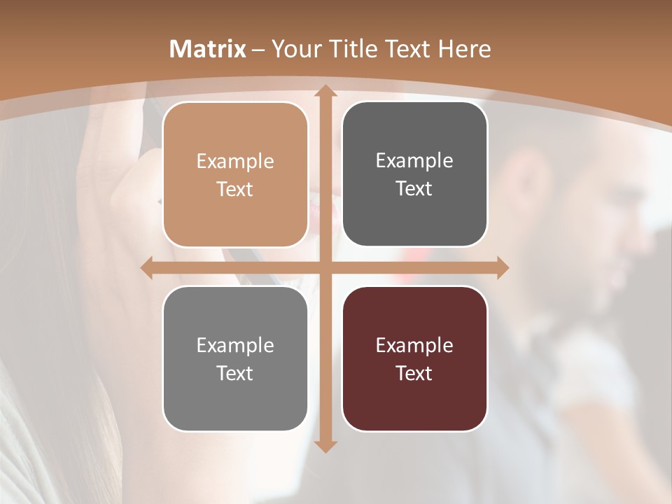 Company Sitting Customer Service PowerPoint Template