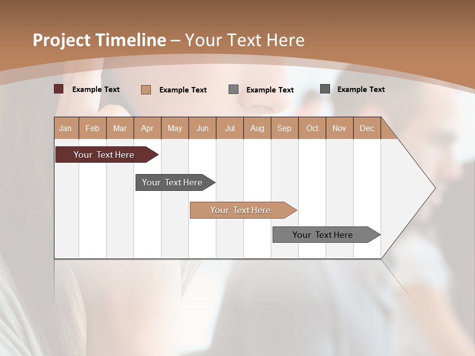 Company Sitting Customer Service PowerPoint Template