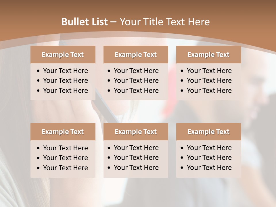 Company Sitting Customer Service PowerPoint Template
